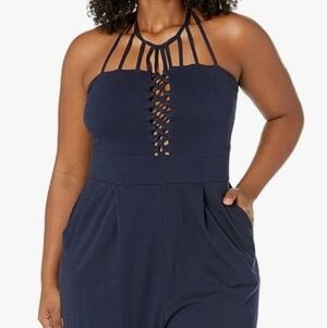 ✨ City Chic BLACK Sexy Plait Jumpsuit – NWT, Size M (18) 👗🌞